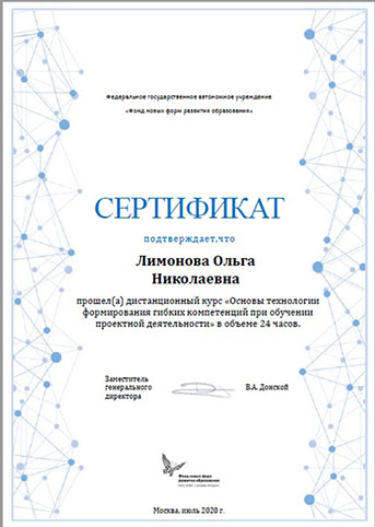 Основы технологии формирования гибких компетенций при обучении проектной деятельности Основы технологии формирования гибких компетенций при обучении проектной деятельности
